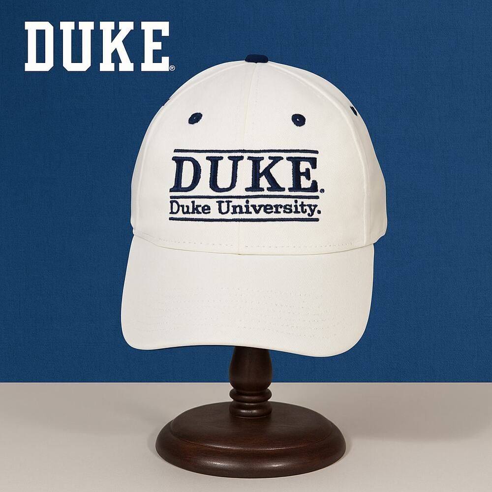 Vintage The Game Duke University Blue Devils White Embroidered Unisex Cap Hat OS
